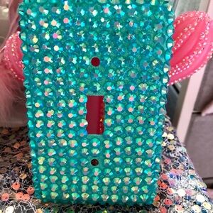 Bedazzled Blue Single Switch Plate